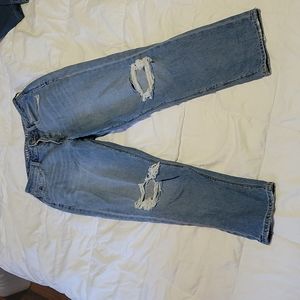 NWOT American Eagle Distressed Mom Jean